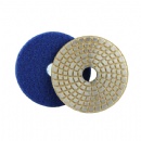 100mm Sintered Metal Bond Velcro Backed Polishing Pads