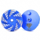 STI 3'' Eight Swirl Segs Concrete Grinding Discs W/ 2 Integrated Pins