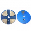 3'' Terrco Bolt-On 4S Beveled Edged Segs Terrazzo Grinding Discs