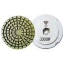 Snail Lock 4'' 6mm Dry/Wet Diamond Edge Polishing Pads