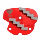 Airtec Trapezoid Concrete Grinding Inserts W/ Double Zig Zag Segments