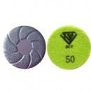 3'' 80mm Vacuum Brazed Velcro Backed Diamond Grinding Pads