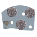 Contec Bolt-On Trapezoid Tri-Round Diamonds Concrete Grinding Segments