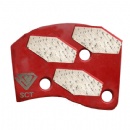 Contec Bolt-On Trapezoid Triple Hexagon Diamonds Concrete Grinding Plates