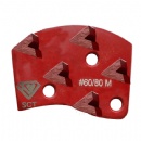 Contec Bolt-On Plates 5S Mini Arrows Diamond Grinding Segments