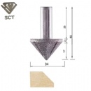 Vacuum Brazed 45Degree Edge Profiling Diamond Router Bits