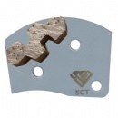 Contec Bolt-On Plates Single Twisty Seg Concrete Grinding Diamonds