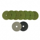 100mm Olivine Wet Granite Diamond Polishing Pads