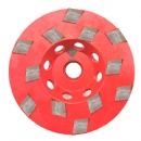 4'' 100mm 12S Mini Shark Segments Diamond Grinding Cup Wheels