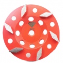 4'' 100mm 6S Rhombus Segments Terrazzo Grinding Cup Wheels