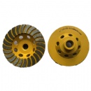 Ruedas copa molienda metal diamante espiral 4 '' y 100 mm