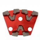 Trapezoid Triple V-Segments W/ 9mm Holes Concrete Grinding Wings