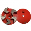 5 Arrow Seg Diamond Concrete Grinding Discs With 1 Post