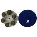 2'' 6 Dot Type Resin Velcro Backed Diamond Polish Disc