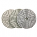 100mm 3 Step White Concrete Diamond Dry Polishing Pads