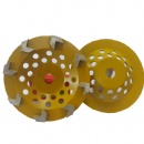 7'' 8 Diamond Arrow Segs Concrete Grinding Cup Wheels